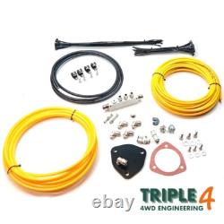 Range Rover Classic 300TDi Overland Spec Wading Kit Alloy Manifold Yellow