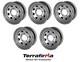Range Rover Classic 8 Spoke Steel 16x7 Wheel Silver x5 GRW002