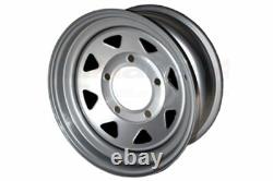 Range Rover Classic 8 Spoke Steel 16x7 Wheel Silver x5 GRW002