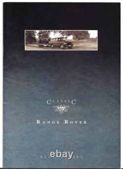 Range Rover Classic Accessories 1994-96 UK Market Sales Brochure