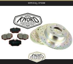 Range Rover Classic Drilled And Grooved Rear Brake Discs And Performance Pads