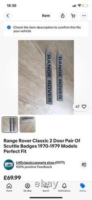 Range Rover Classic Kit Special Offer See All Brand New Parts Included