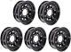 Range Rover Classic Modular Steel 16x7 Wheel Black x5 GRW006