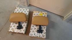 Range Rover Classic NOS front seat headrest palomino / Bronze trim MRC9469 x2
