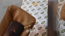 Range Rover Classic NOS front seat headrest palomino / Bronze trim MRC9469 x2