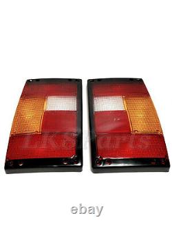 Range Rover Classic Rear Tail Light Lamps LH & RH LENS with Black Edges New