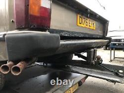 Range Rover Classic Rear steel bumper with rubber end caps