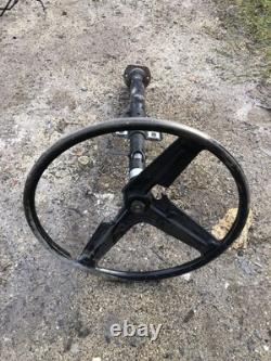 Range Rover Classic early steering column with wheel
