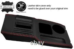 Red Stitch Centre Console Real Leather Cover Fits Range Rover Classic Early