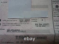 Rov 600t  Number Suits Rover Sd1 600 Turbo Range Rover Classic Land Rover