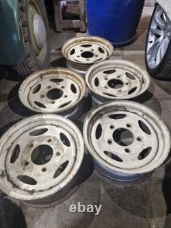 Set Of 5 Land Rover Discovery 1 Classic Range Rover Steel Wheels