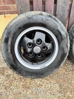 Set of 4 Range Rover Classic LSE / CSK 16 Wheels LandRover BLACK with tyres