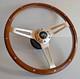 Steering Wheel fits For Land range Rover 1970-1983 Wood Classic Silver Vintage
