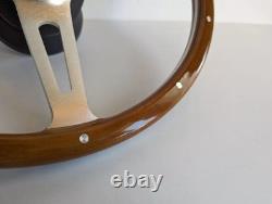 Steering Wheel fits For Land range Rover 1970-1983 Wood Classic Silver Vintage