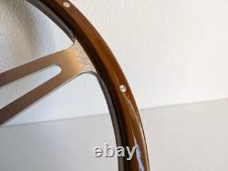 Steering Wheel fits For Land range Rover 1970-1983 Wood Classic Silver Vintage