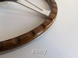 Steering Wheel fits For Land range Rover 1970-1983 Wood Classic Silver Vintage
