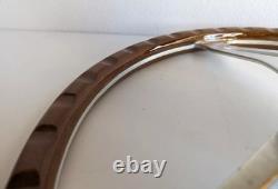 Steering Wheel fits For Land range Rover 1970-1983 Wood Classic Silver Vintage