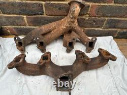 THE PAIR of RANGE ROVER Classic 3.5 3.9 V Exhaust Manifolds'Twin Exit Port type