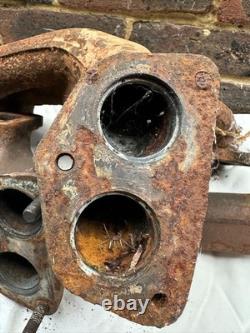 THE PAIR of RANGE ROVER Classic 3.5 3.9 V Exhaust Manifolds'Twin Exit Port type