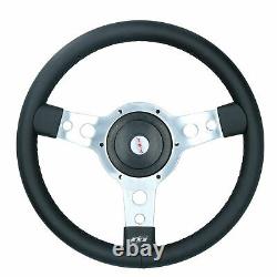 Traditional Classic Car Leather Steering Wheel & Boss Range Rover All Years
