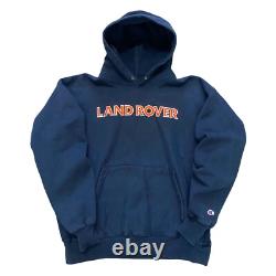 VTG Land Rover Champion Reverse Weave Hoodie Spellout Car Range Porsche BMW