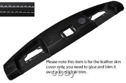 White Stitch Top Dash Dashboard Leather Skin Cover Fits Range Rover Classic